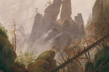 rocky landscape in the elbe sandstone mountains caspar david friedrich google cultural institute